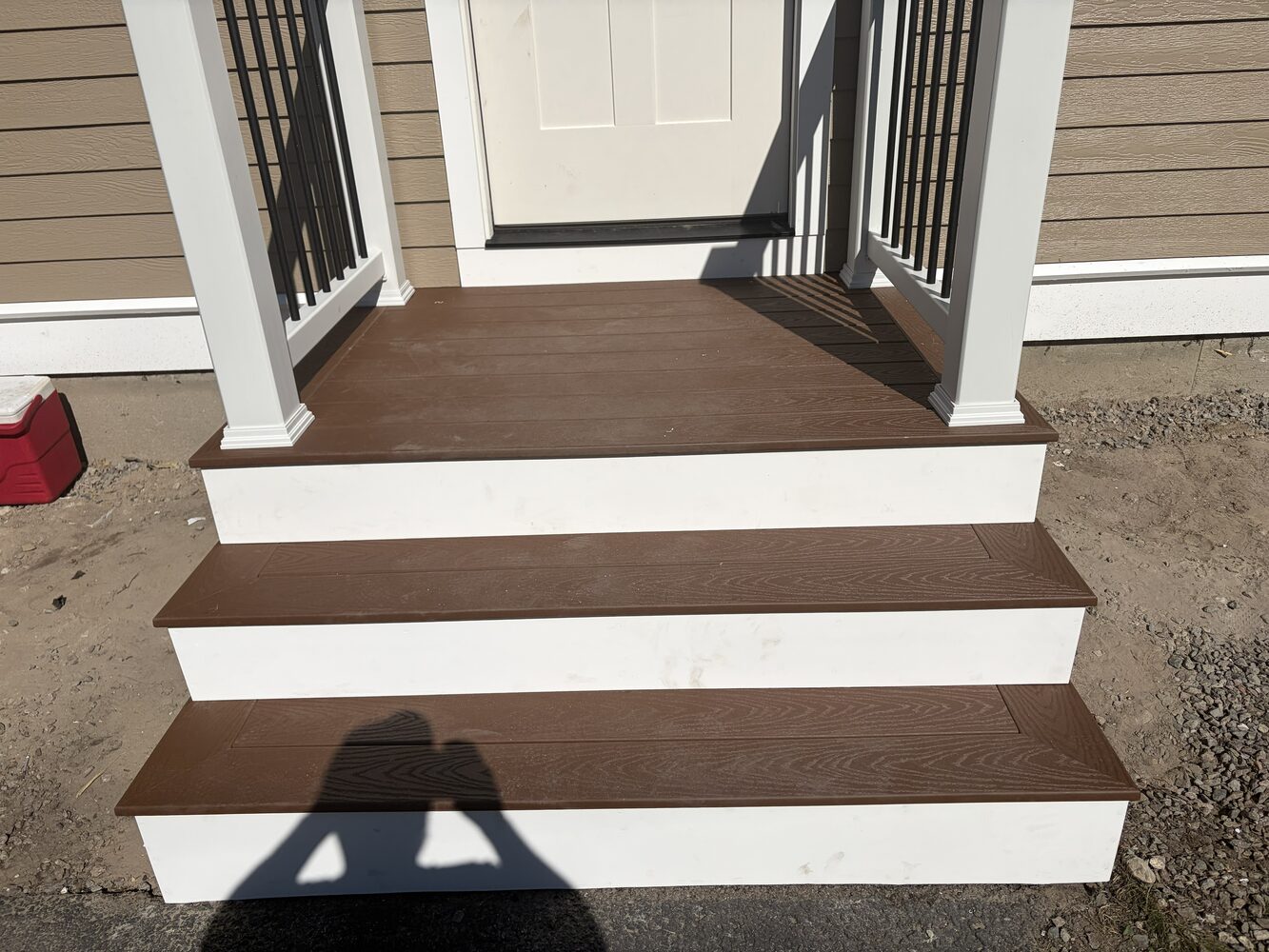 Composite deck steps