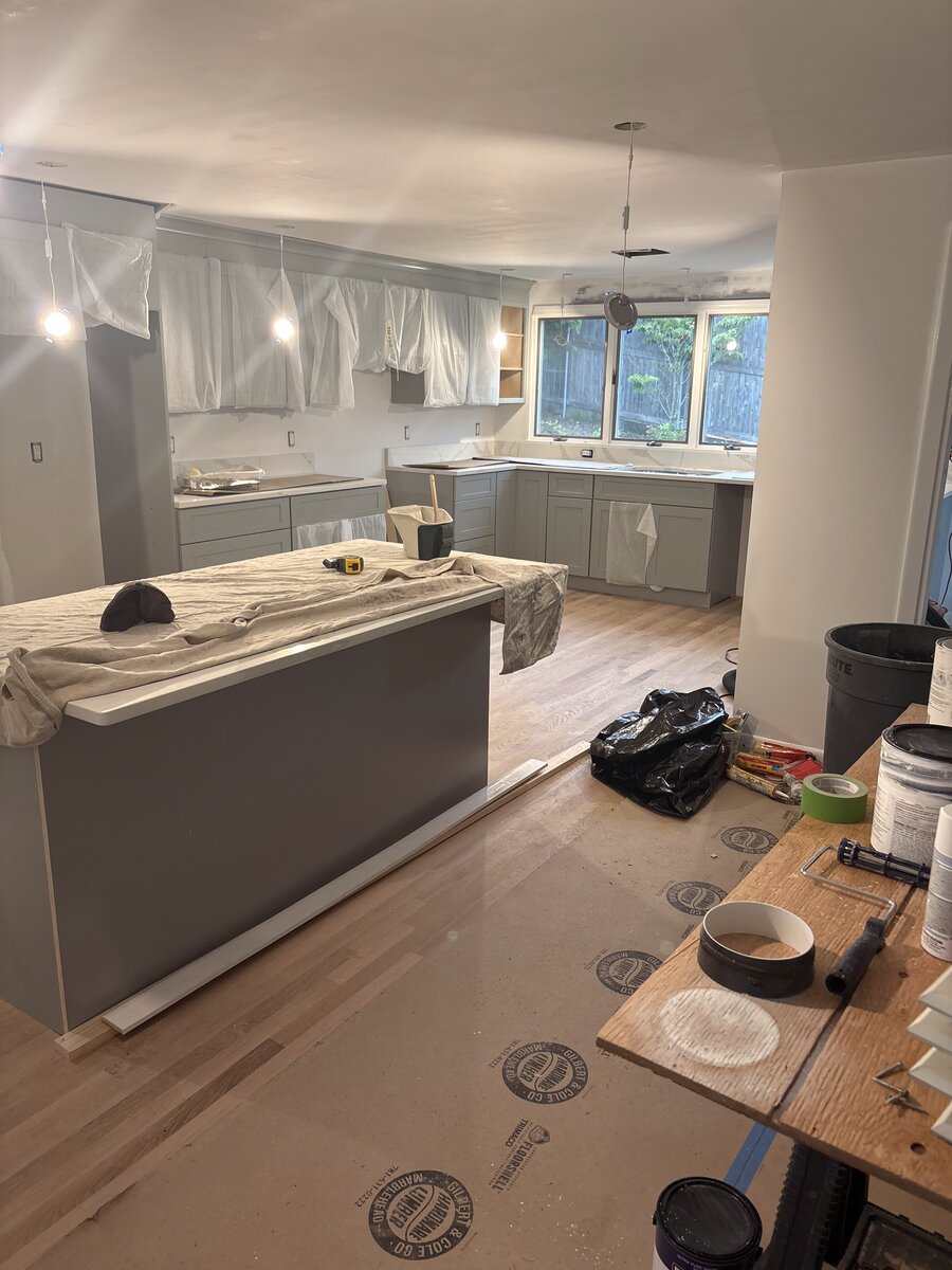 Kitchen remodel in progress