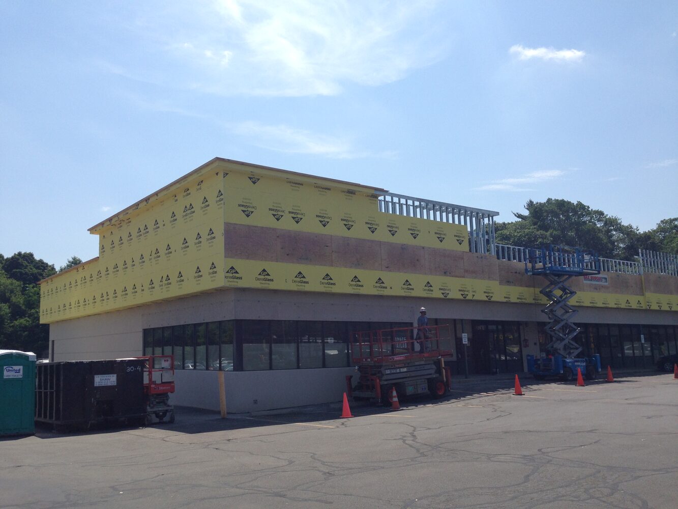 Commercial building under construction